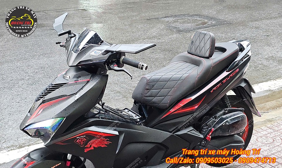 Yên 2 tầng độ cho xe Airblade kiểu Indo có tựa lưng bật gấp