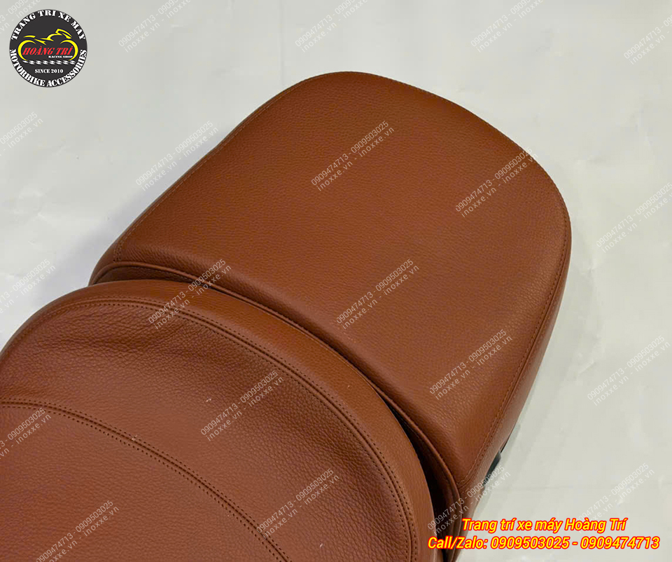 Yên da bò thật dành cho Vespa GTS / Vespa Sprint / Primavera / LX độ 2 tầng rời