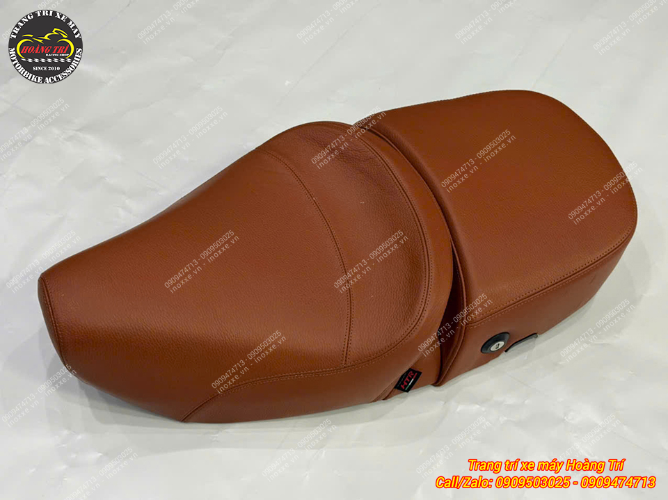 Yên da bò thật dành cho Vespa GTS / Vespa Sprint / Primavera / LX độ 2 tầng rời