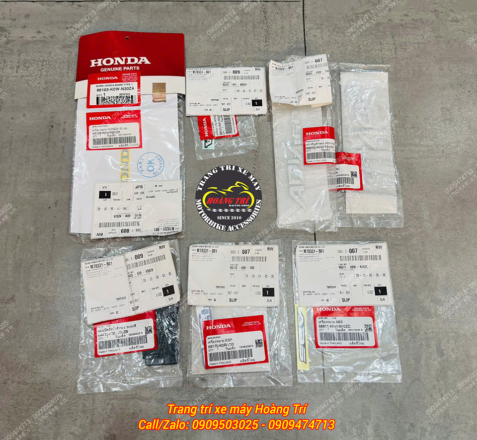 Dàn áo ADV 160 2021-2025 chính hãng Honda Thái Lan