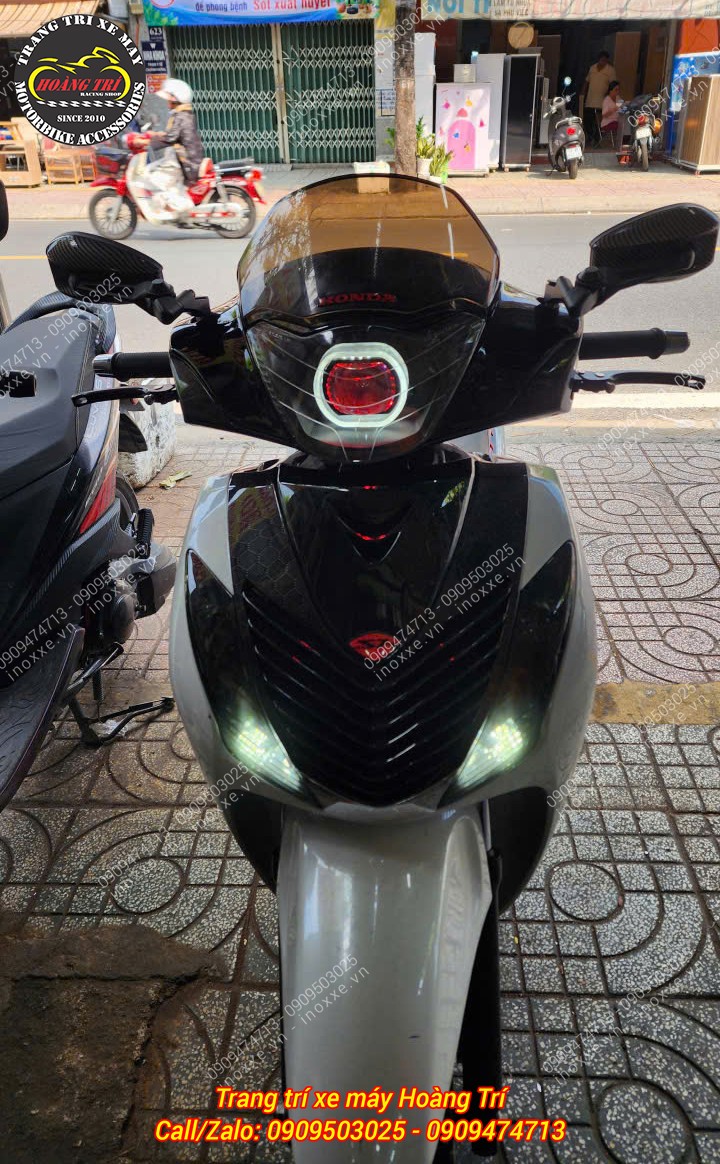 Độ đèn bi cầu SH Ý