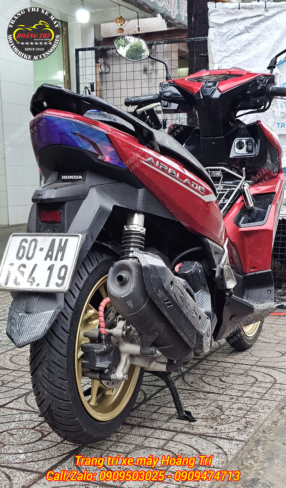 Độ mâm xe Vario 160/Click Thái 160 cho xe Airblade 150/Airblade 160