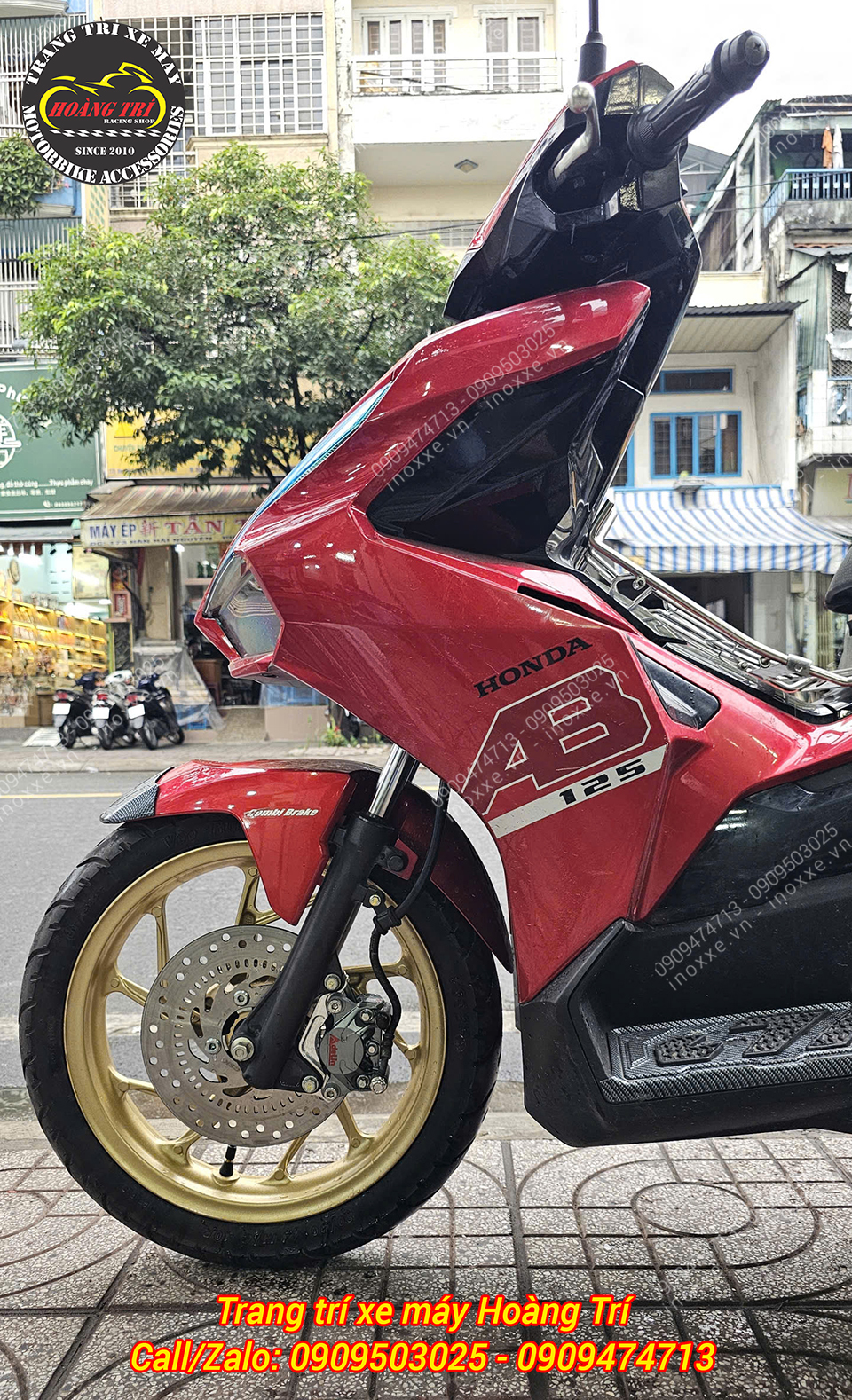 Độ mâm xe Vario 160/Click Thái 160 cho xe Airblade 150/Airblade 160