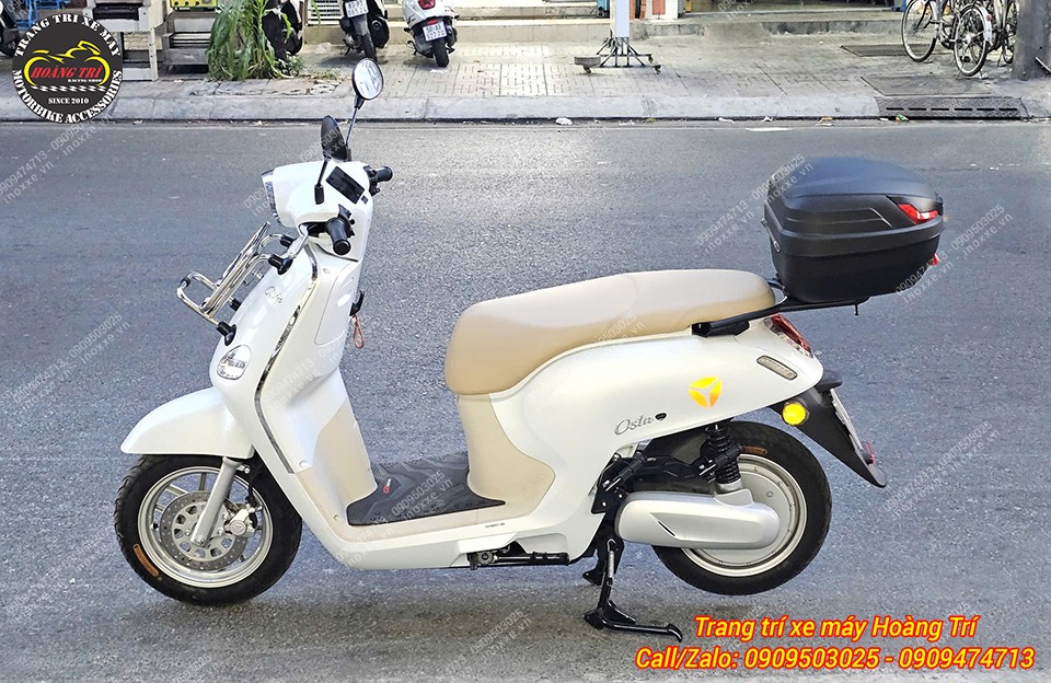 Gác chân phụ HTR nhôm CNC xe máy điện Yadea