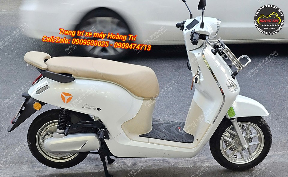 Gác chân phụ HTR nhôm CNC xe máy điện Yadea