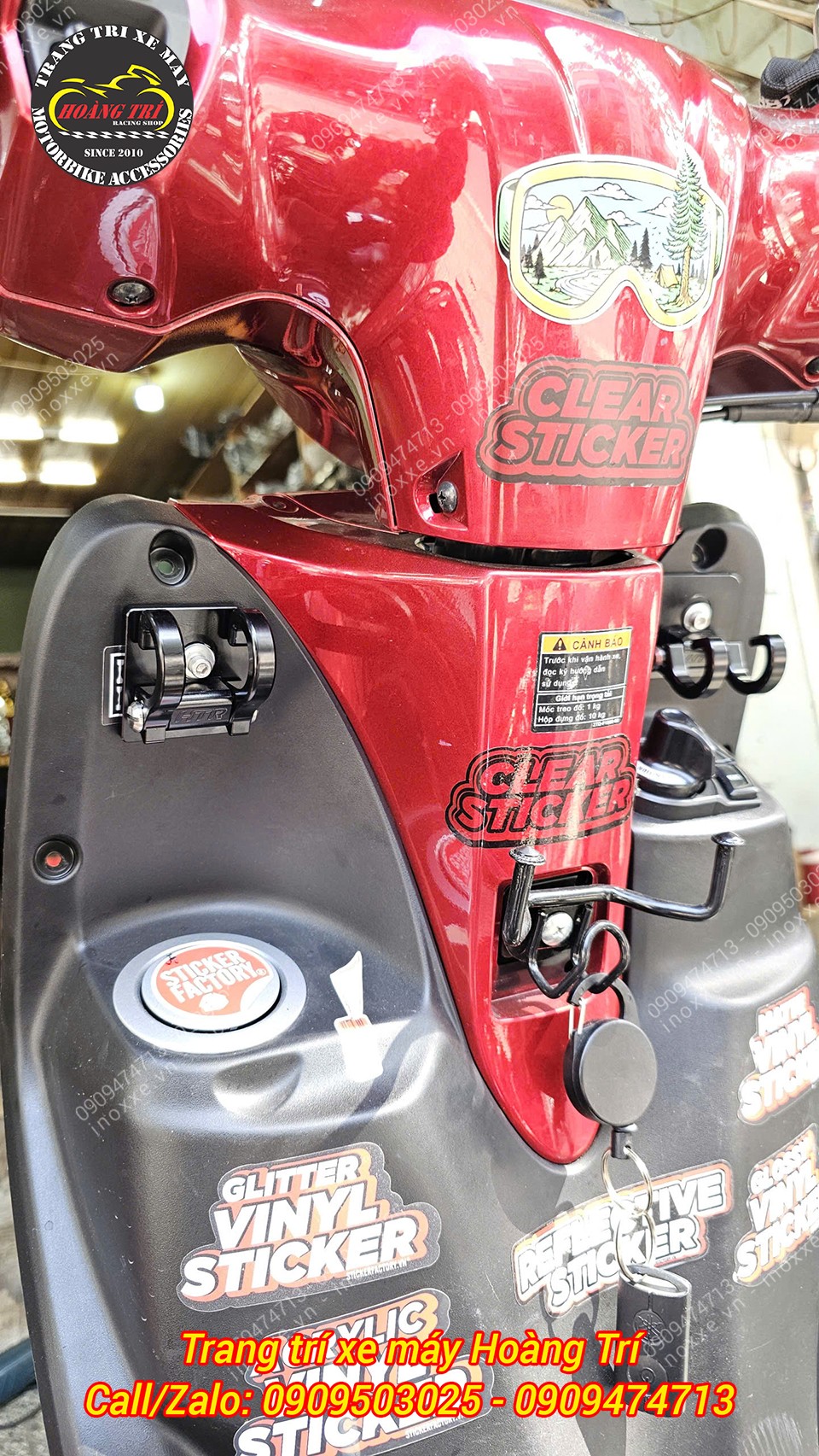 Móc treo đồ cho xe Yamaha - Móc nhôm HTR-Grande