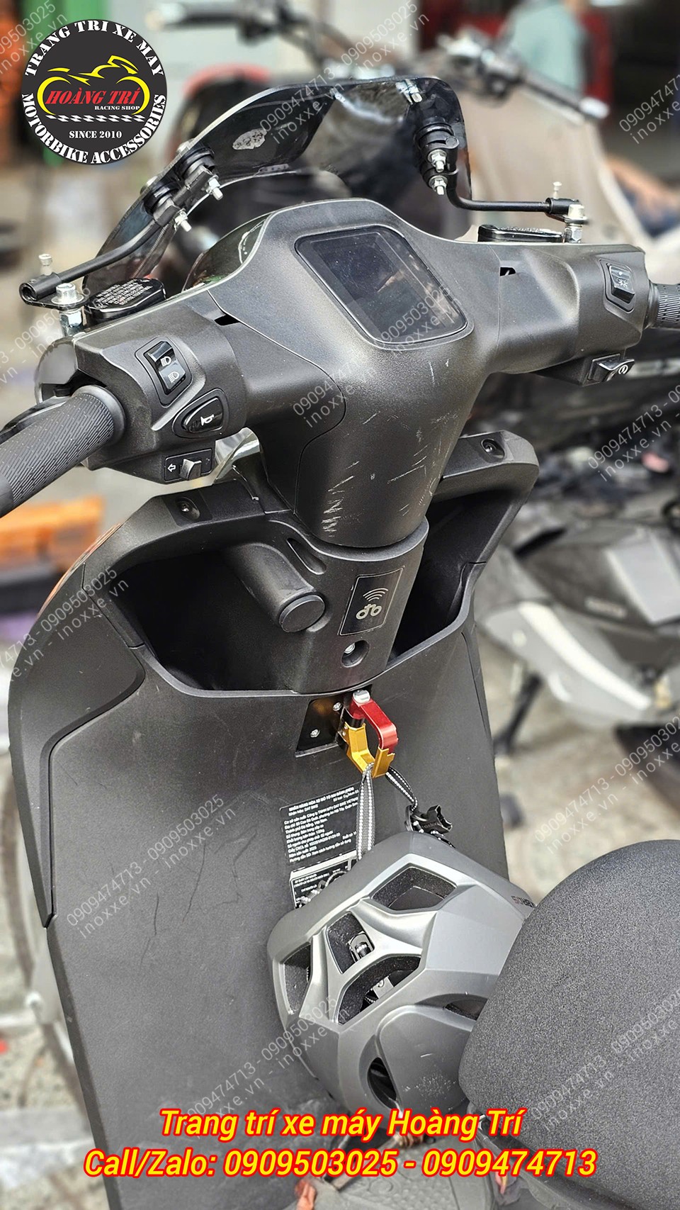 Móc treo đồ cho xe Datbike Quantum - Móc nhôm HTR-SH