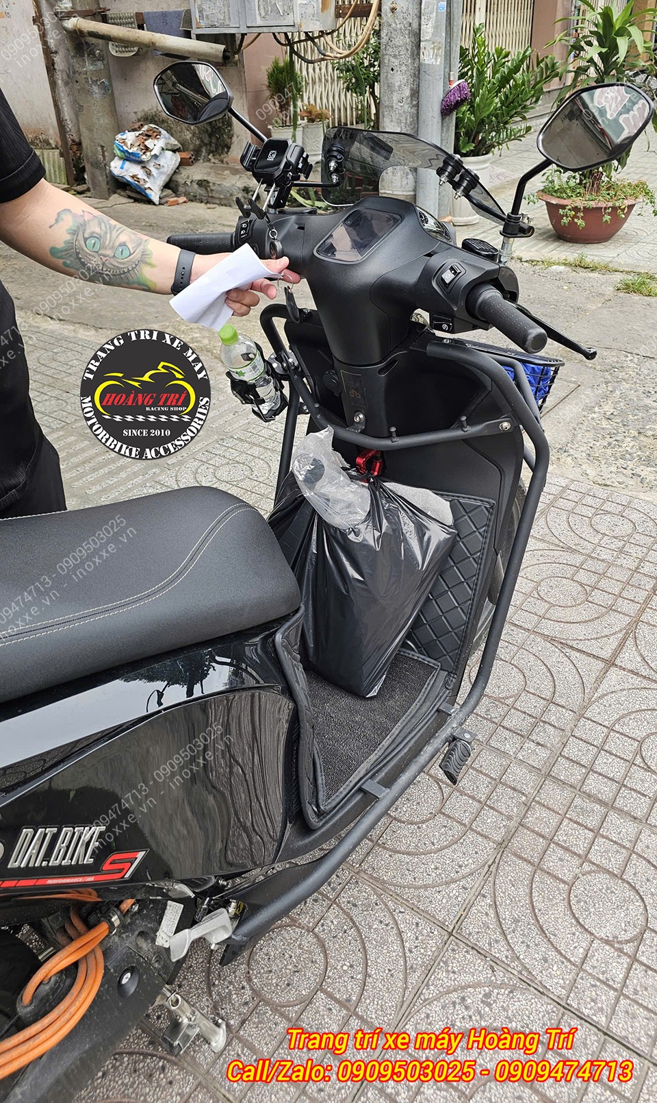 Móc treo đồ cho xe Datbike Quantum - Móc nhôm HTR-SH