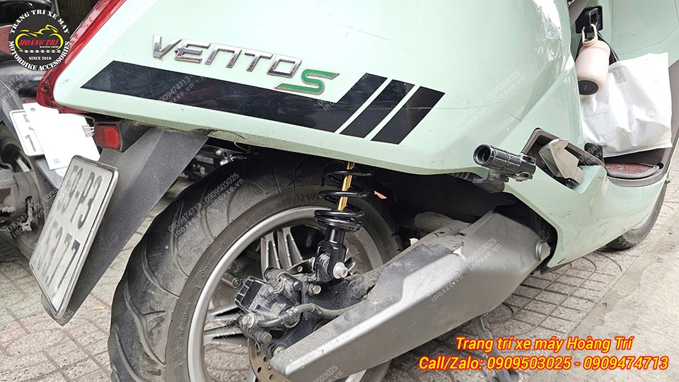 Phuộc Racing Boy độ cho xe máy điện Vento