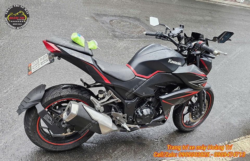 Chắn bùn sau Shark Power Z800/Z900 độ cho nhiều dòng xe máy