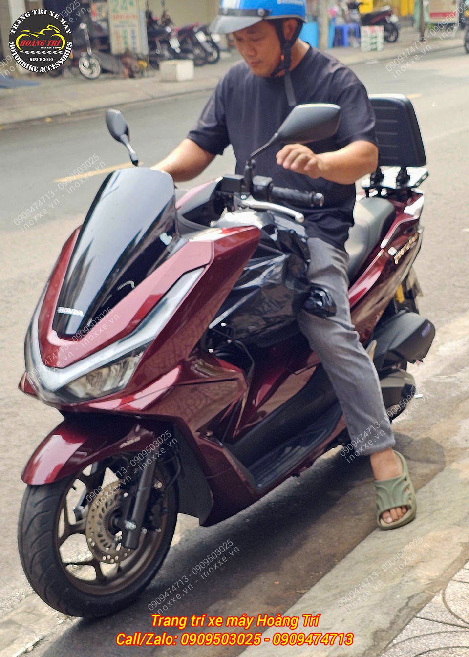 Baga sau tựa lưng PCX bật / gấp 2 chiều