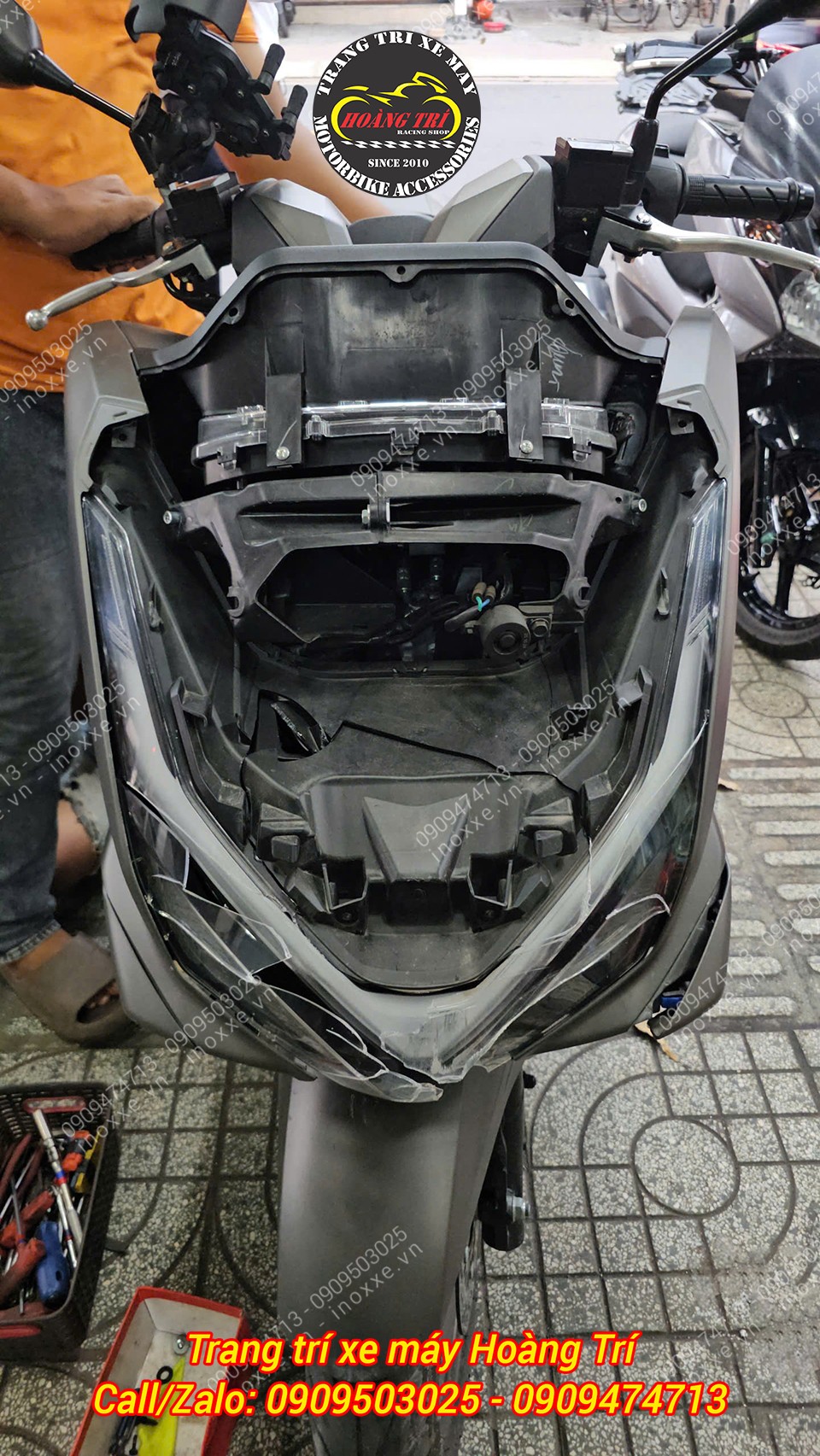 Cụm đèn pha PCX 160 2025 chính hãng Honda