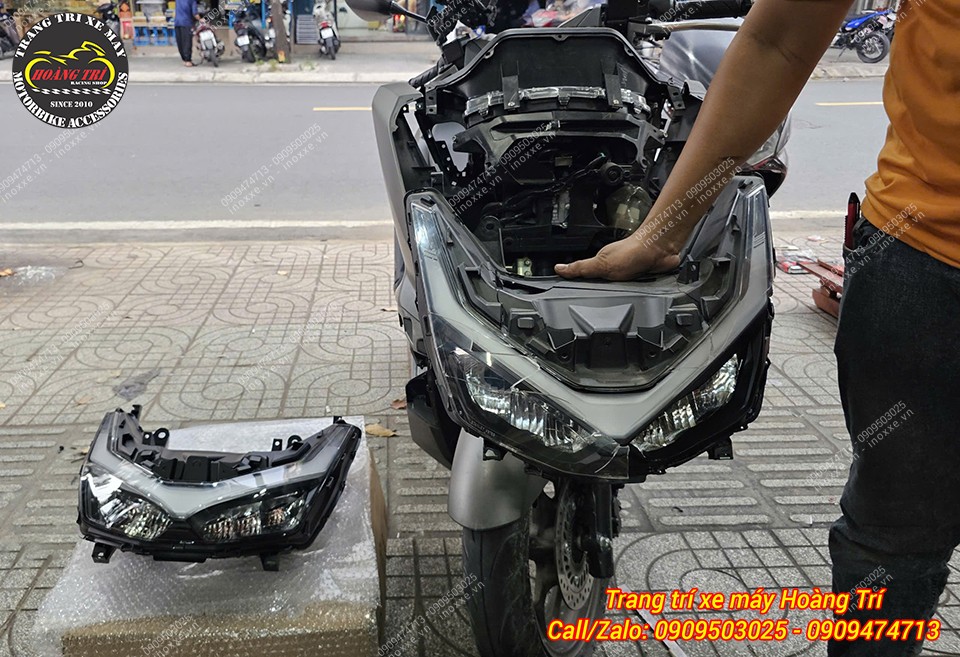 Cụm đèn pha PCX 160 2025 chính hãng Honda