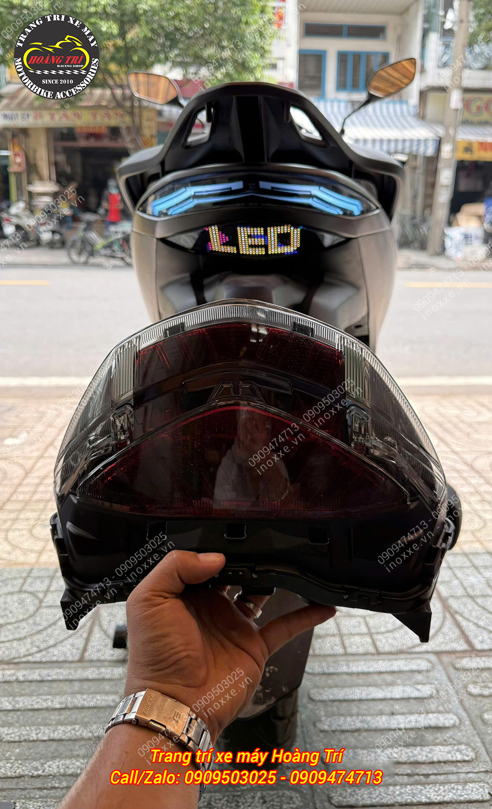Trọn bộ đèn bi cầu, đèn Led Audi trước sau đúc khuôn cho xe SH VN 125/150/160/350