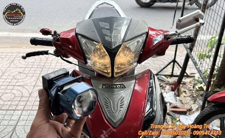 Độ đèn bi cầu cho xe Future