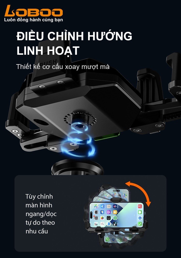 Giá đỡ điện thoại Loboo P06 - Sạc không dây