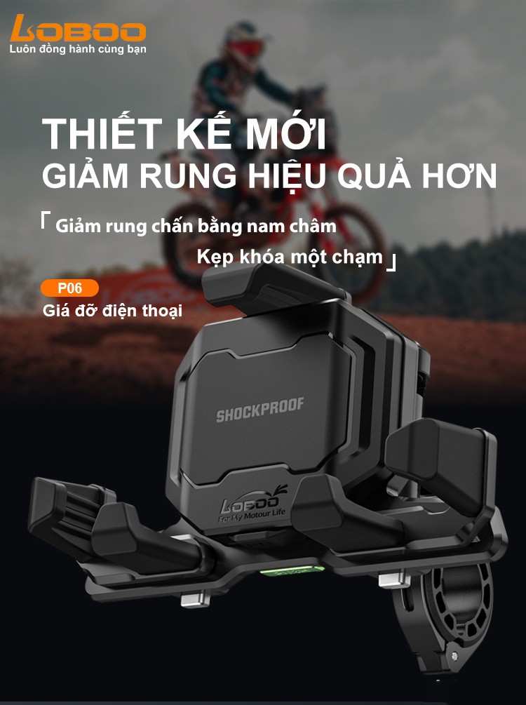 Giá đỡ điện thoại Loboo P06 - Sạc không dây