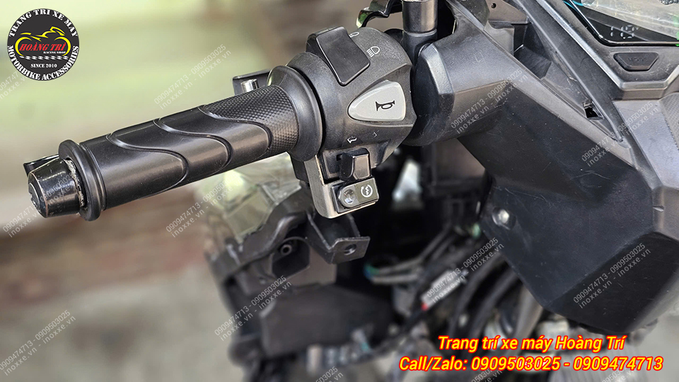 Cụm đèn pha đúc một bi cầu mắt xoay, Led Audi chỉnh màu cho Vario 125/150