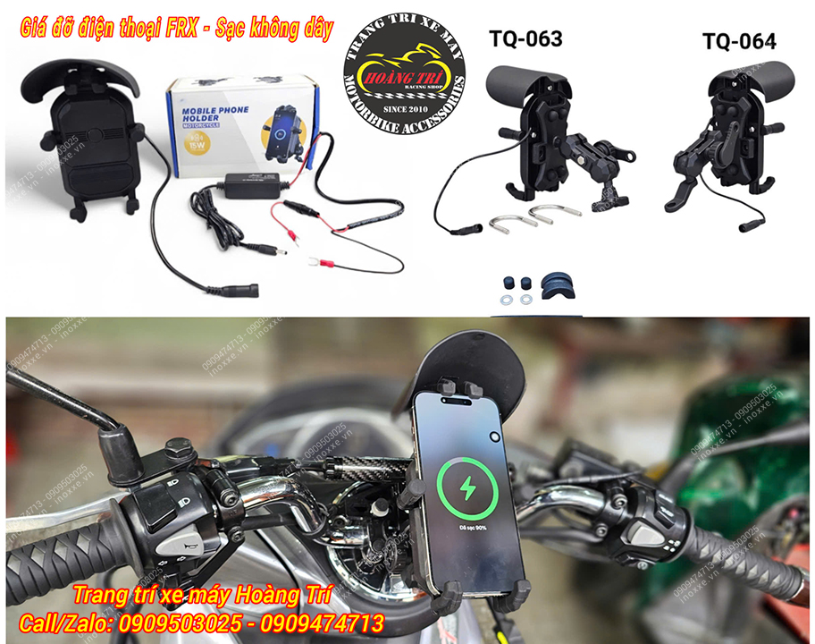 Giá đỡ điện thoại FRX tích hợp sạc không dây