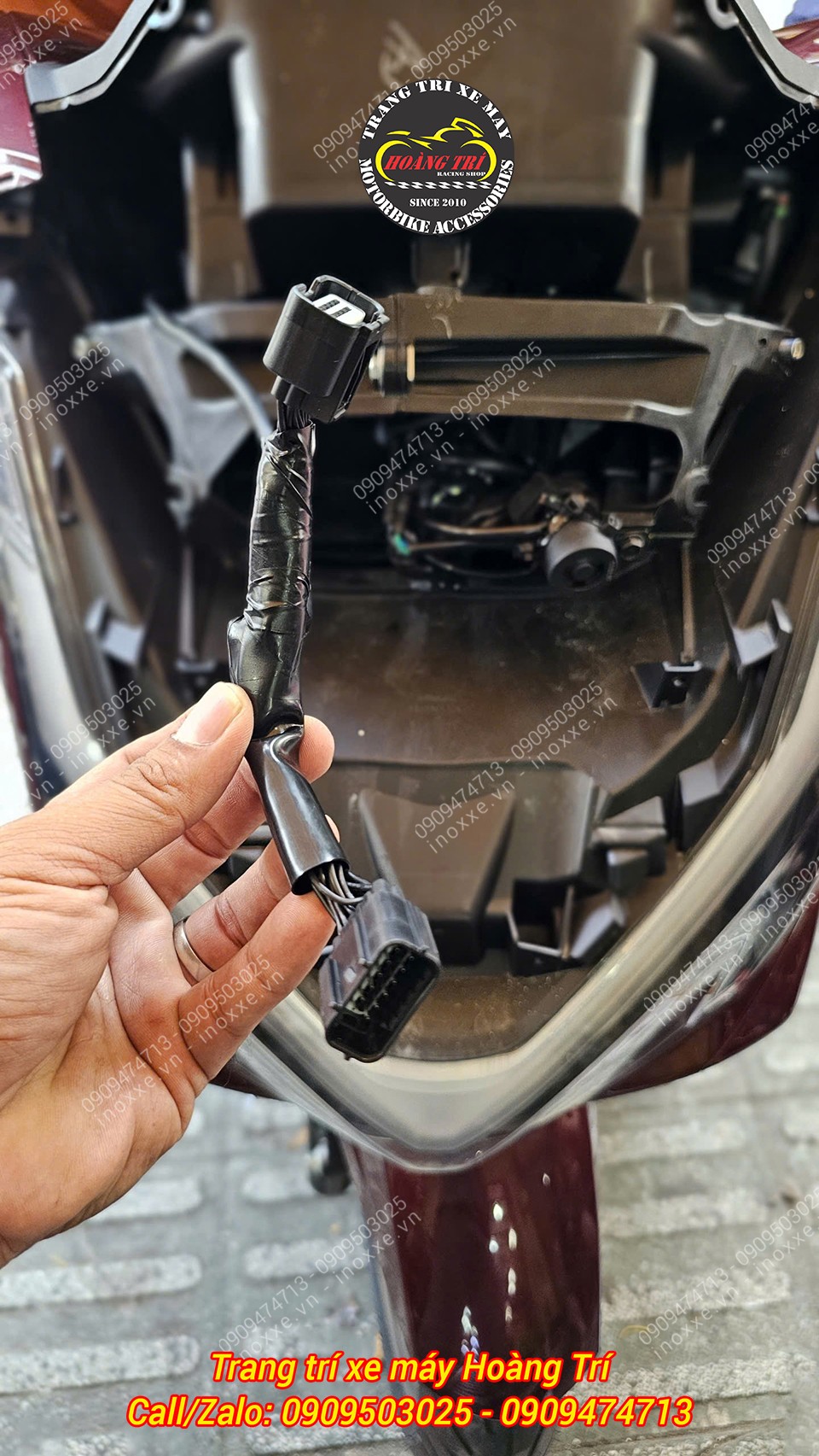 Lắp công tắc tắt mở đèn cho xe PCX 160
