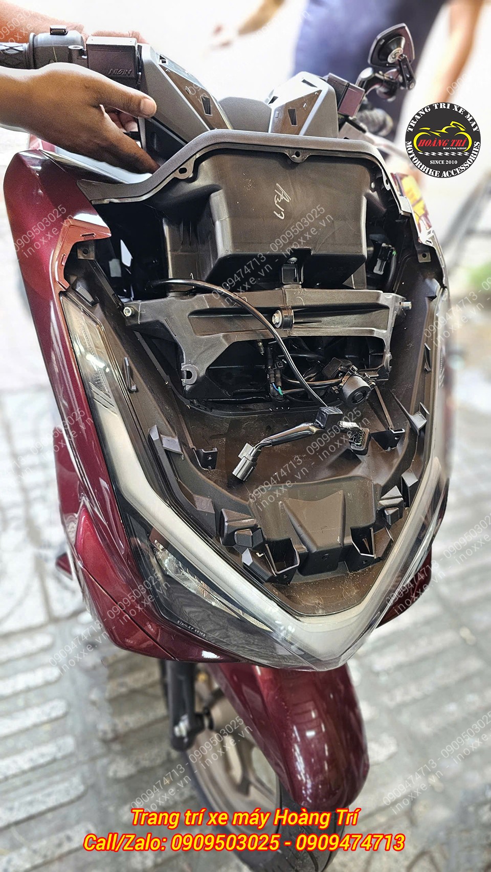 Lắp công tắc tắt mở đèn cho xe PCX 160
