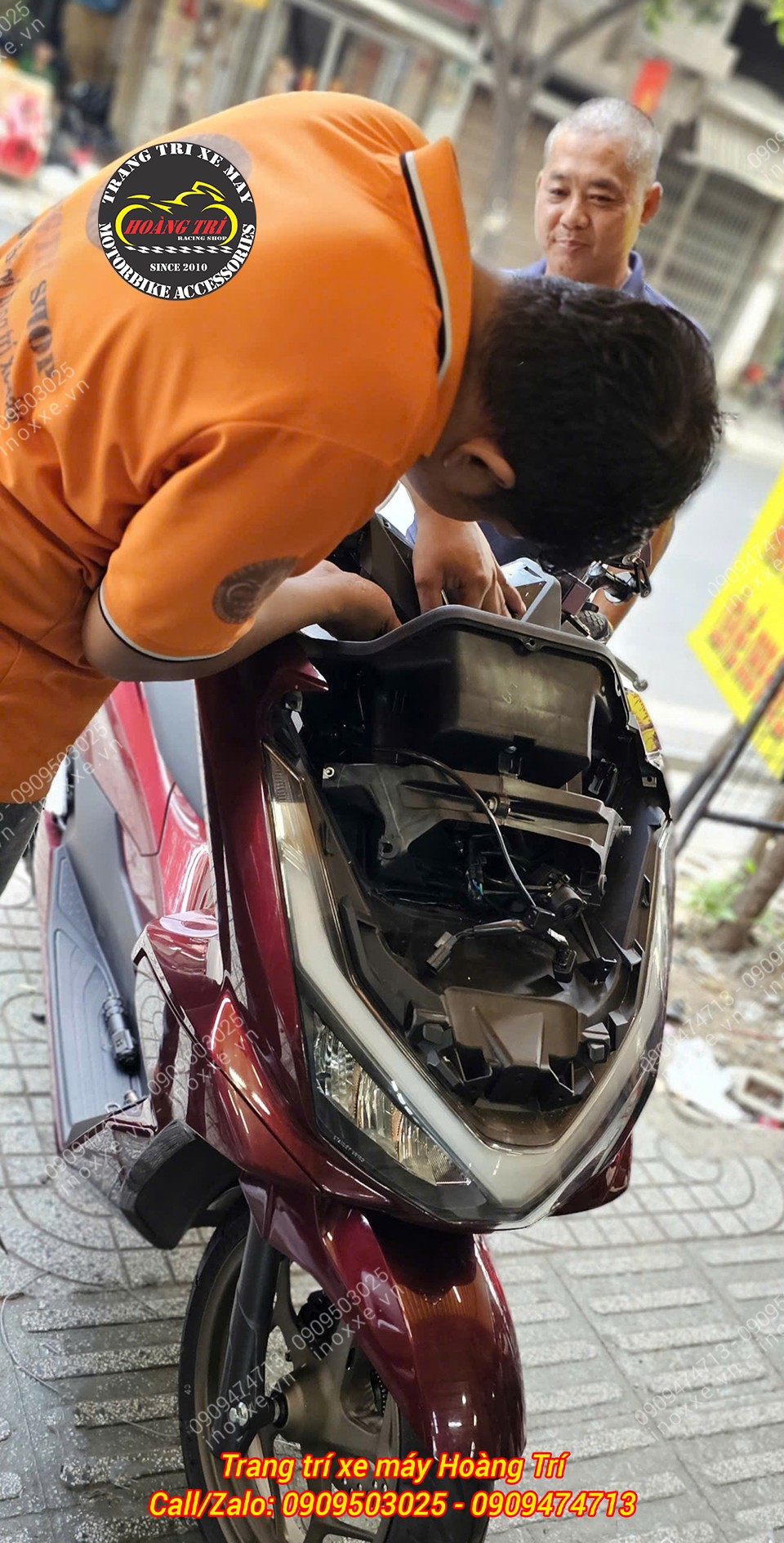 Lắp công tắc tắt mở đèn cho xe PCX 160