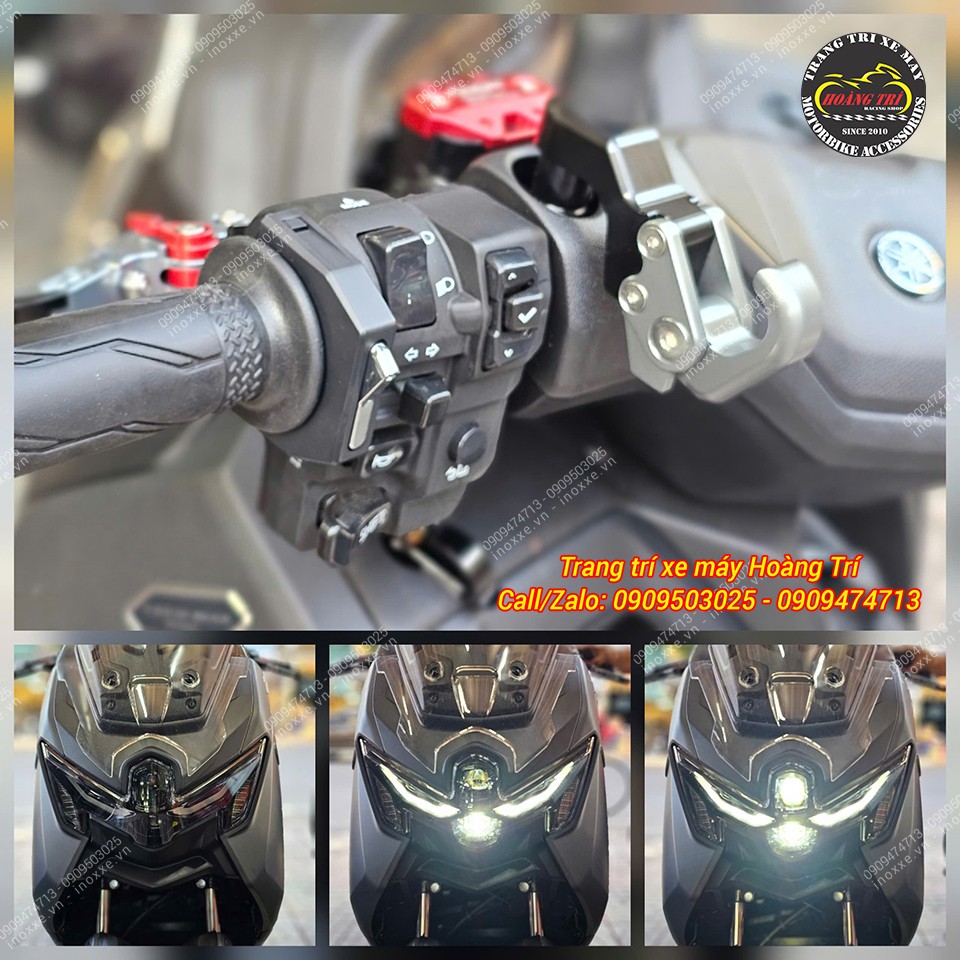 Lắp công tắc tắt mở đèn cho xe Yamaha Nmax