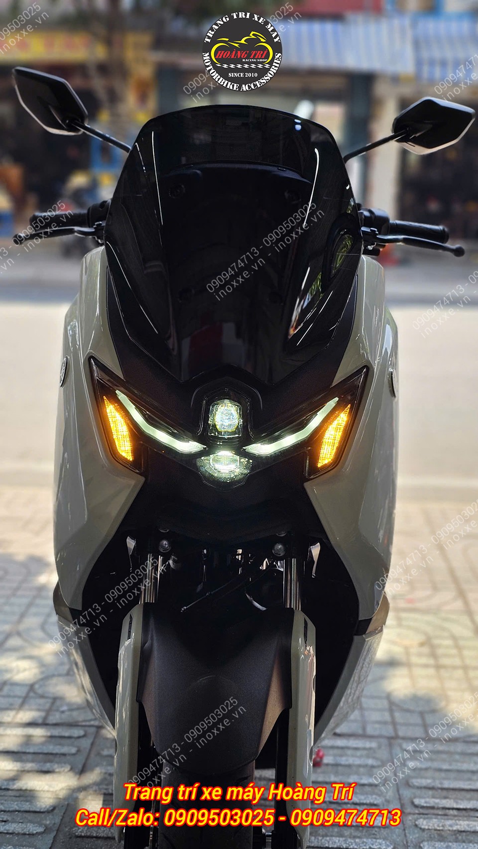 Lắp công tắc tắt mở đèn cho xe Yamaha Nmax