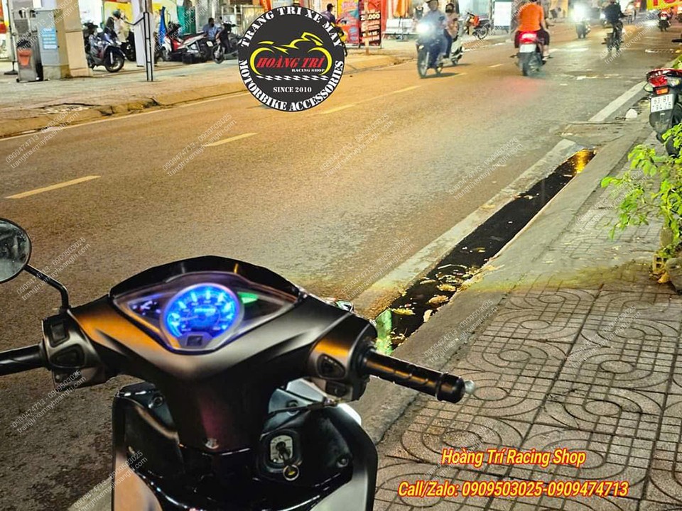 Độ đèn bi cầu cho xe Future