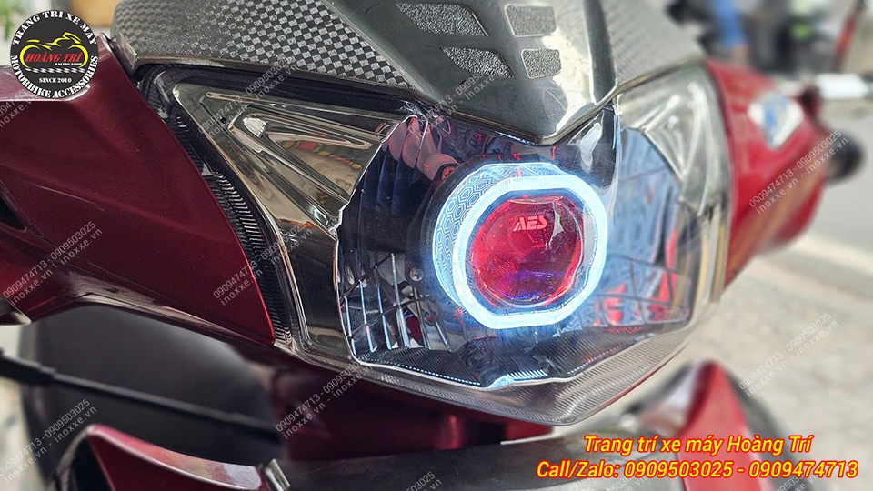 Độ đèn bi cầu cho xe Future