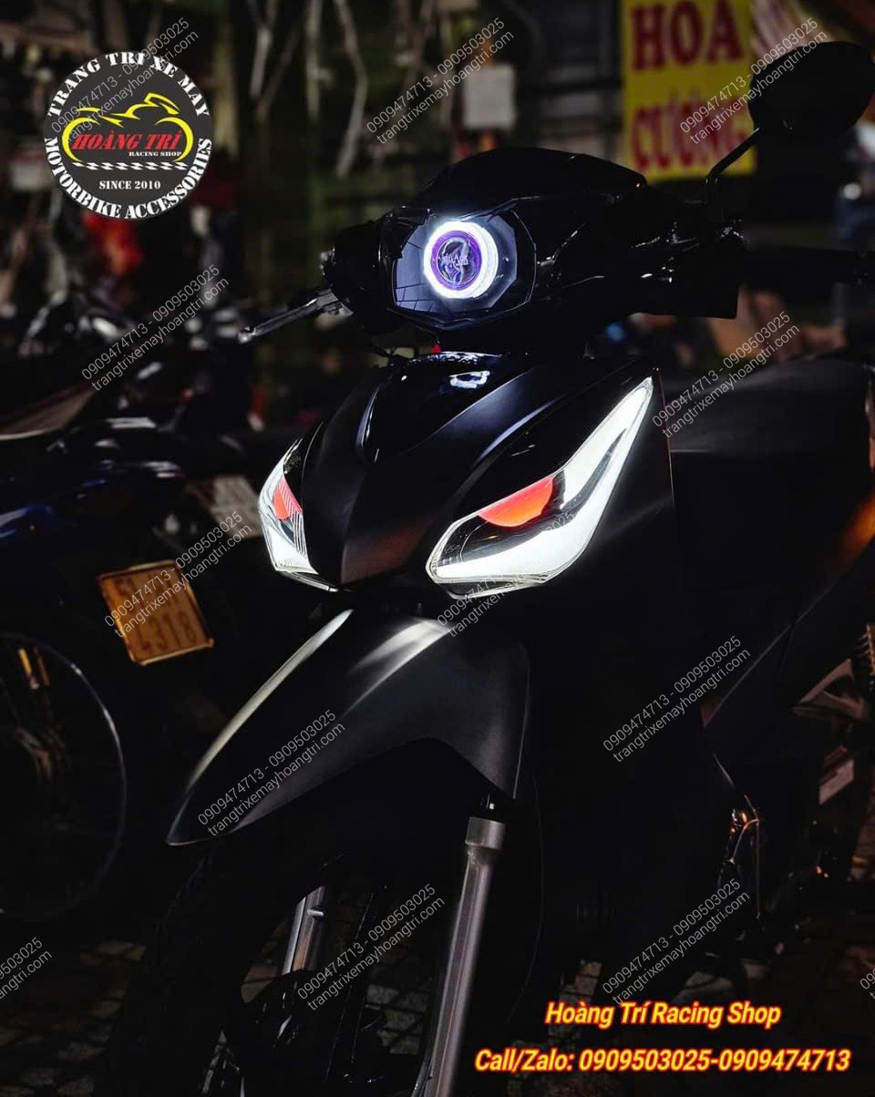 Độ đèn bi cầu cho xe Future