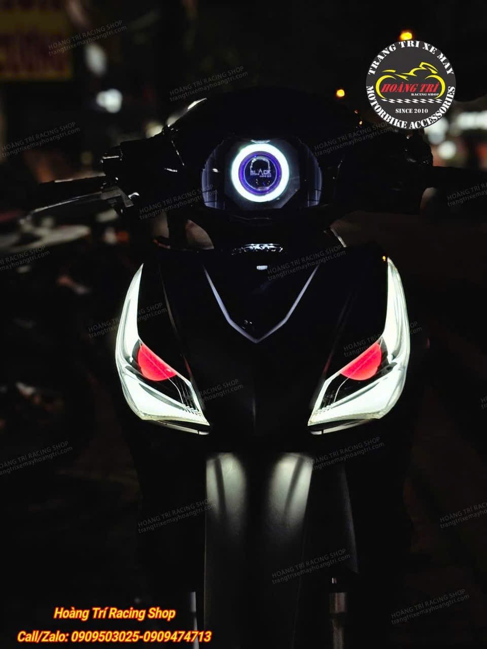 Độ đèn bi cầu cho xe Future