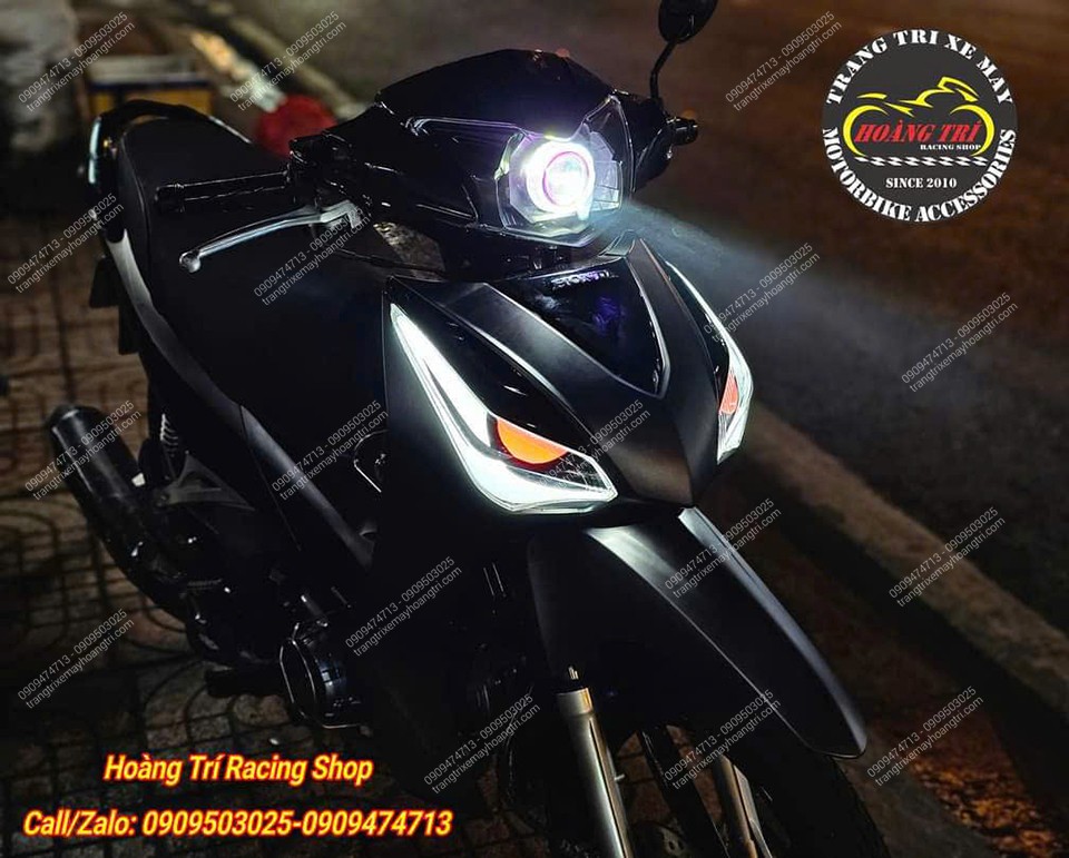 Độ đèn bi cầu cho xe Future