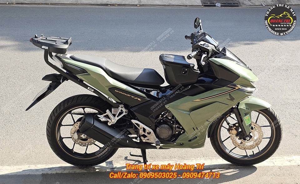Baga sau Givi HRX cho xe Winner R đế thùng có đèn Stop