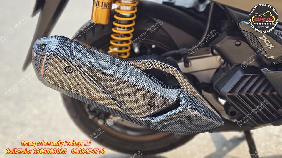 Bộ Ốp pô PCX 160 sơn carbon