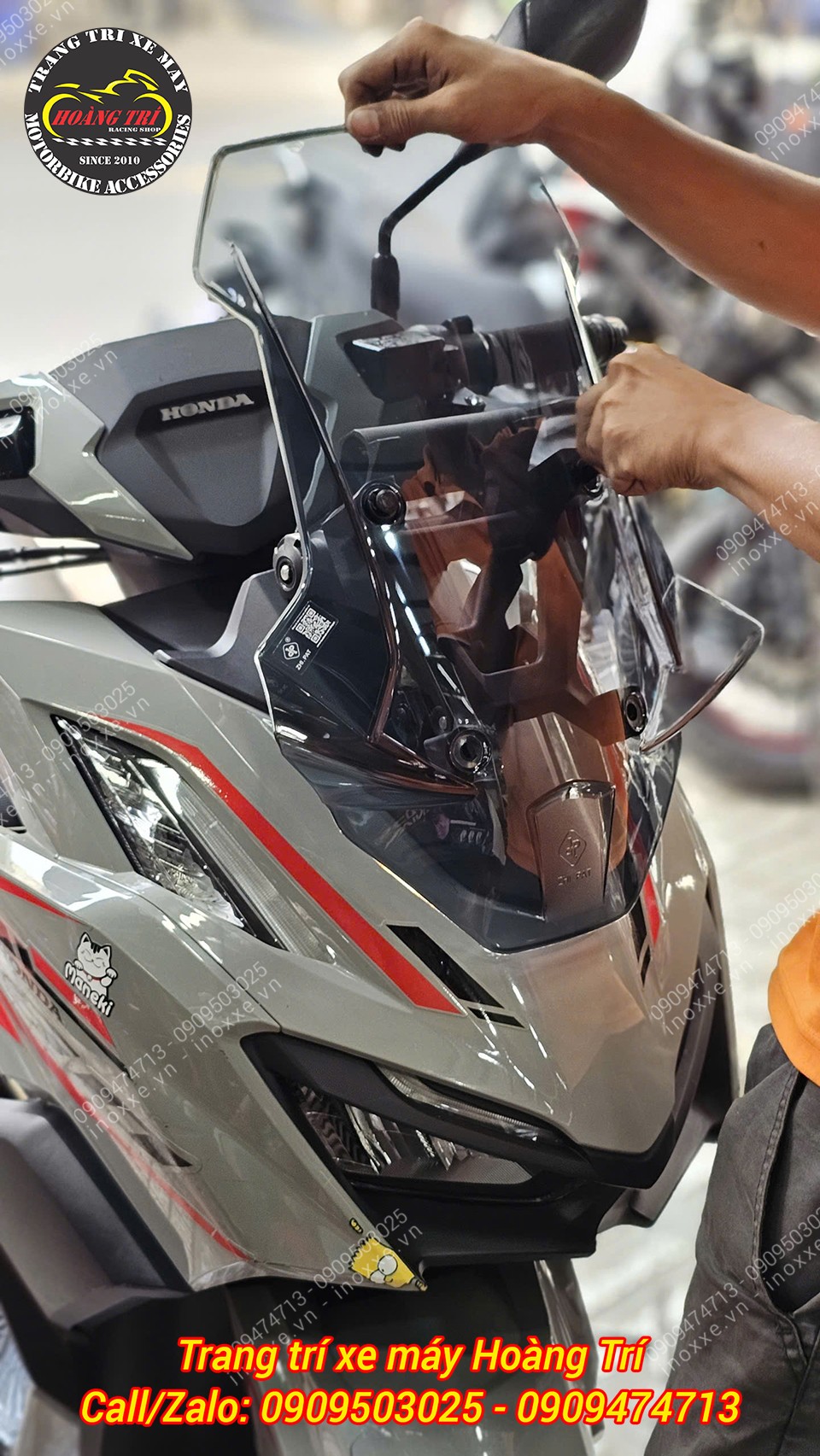 Kính chắn gió ADV Zhi.Pat độ cho xe Vario 160