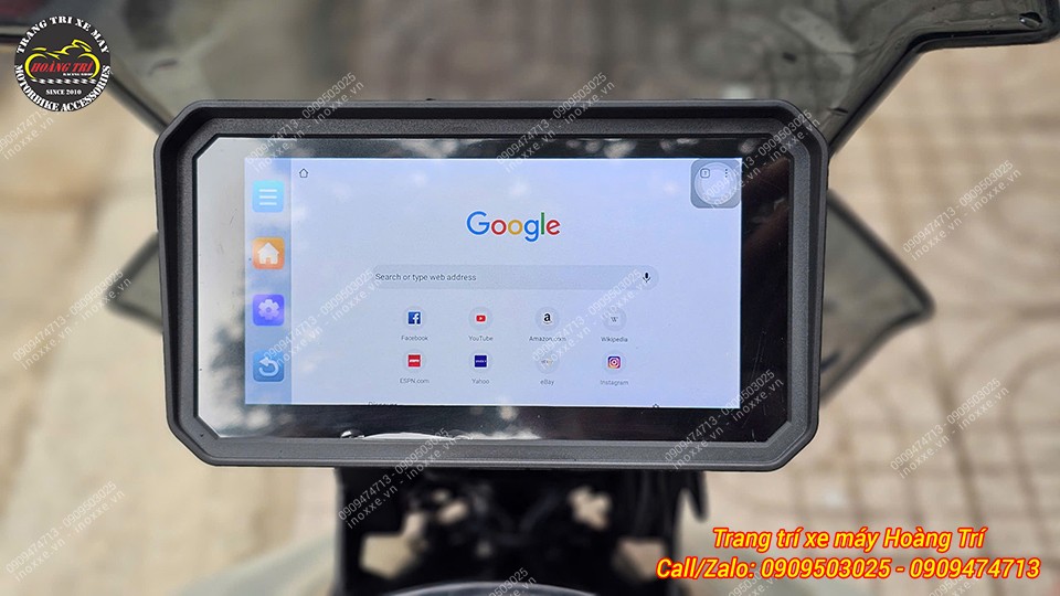 Màn hình Android 6 inch Motocycle T50M23 camera hành trình, dẫn đường, GPS, Sim 4G