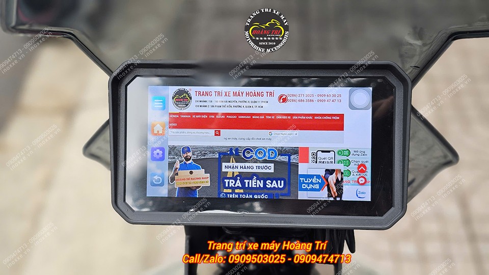 Màn hình Android 6 inch Motocycle T50M23 camera hành trình, dẫn đường, GPS, Sim 4G
