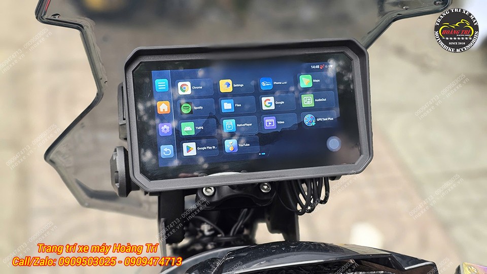 Màn hình Android 6 inch Motocycle T50M23 camera hành trình, dẫn đường, GPS, Sim 4G