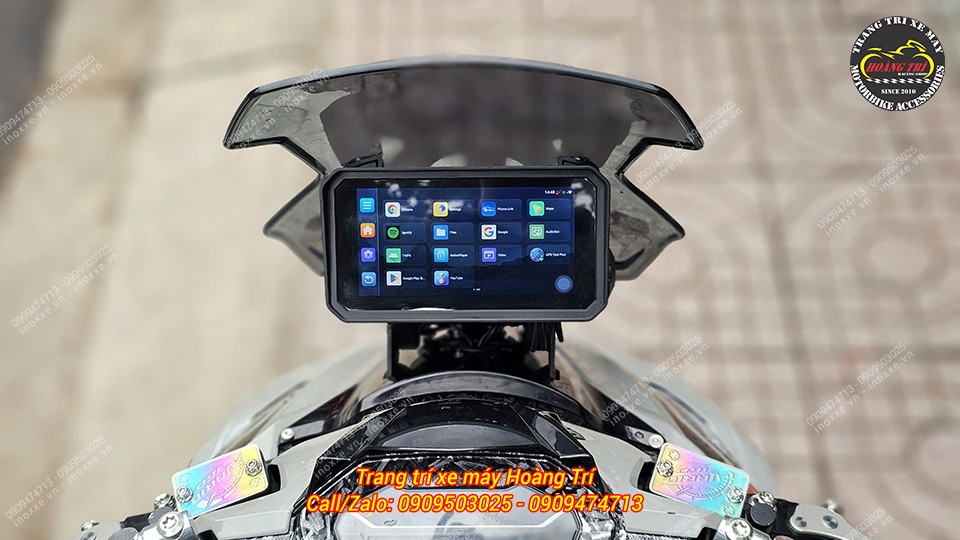 Màn hình Android 6 inch Motocycle T50M23 camera hành trình, dẫn đường, GPS, Sim 4G