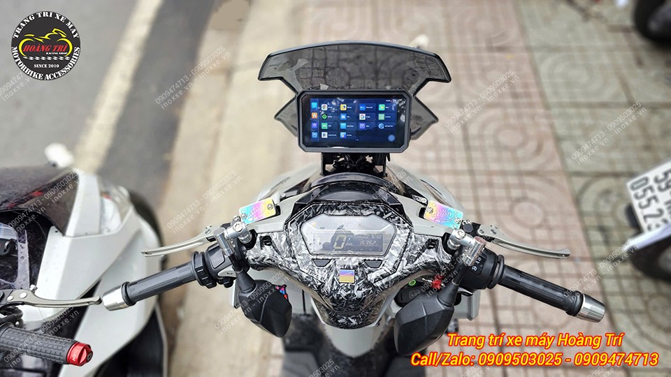 Màn hình Android 6 inch Motocycle T50M23 camera hành trình, dẫn đường, GPS, Sim 4G