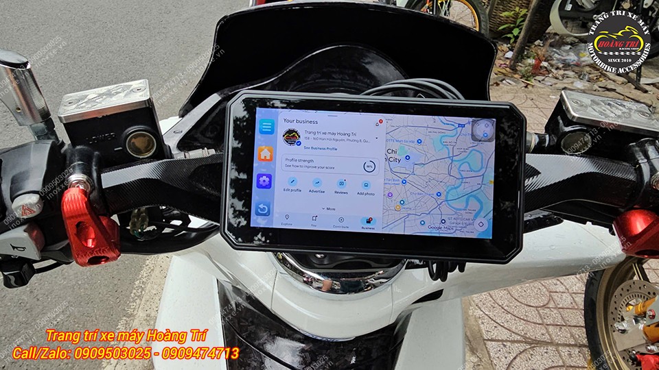 Màn hình Android 6 inch Motocycle T50M23 camera hành trình, dẫn đường, GPS, Sim 4G