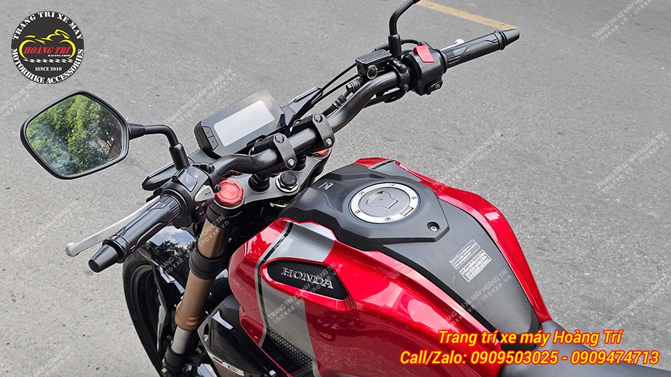 Cùm nâng tay lái nhôm Motowolf chính hãng (22mm/28mm)