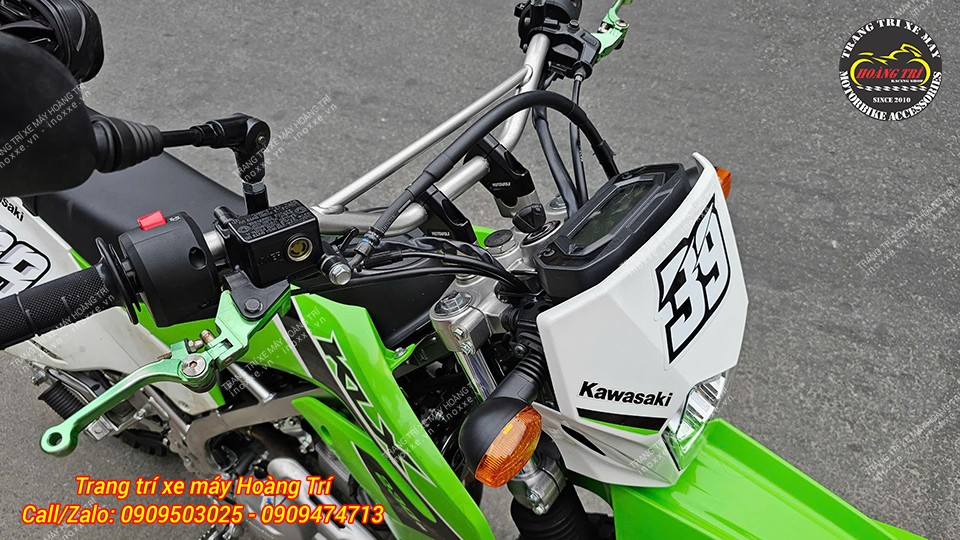 Cùm nâng tay lái nhôm Motowolf chính hãng (22mm/28mm)