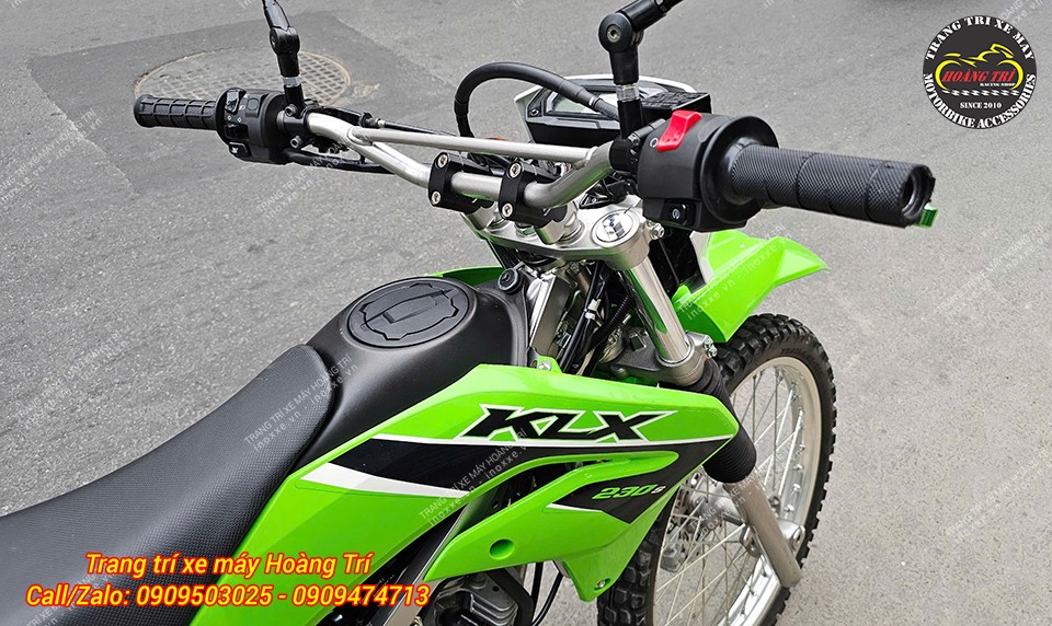 Cùm nâng tay lái nhôm Motowolf chính hãng (22mm/28mm)