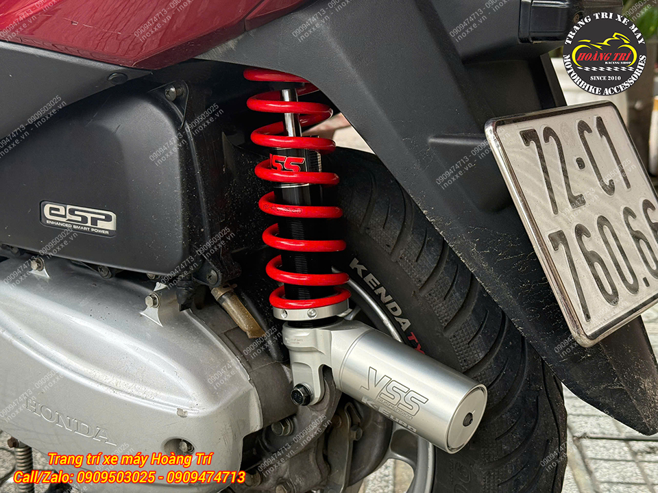 Phuộc YSS bình dầu dưới K-Euro lắp chuẩn cho xe Lead