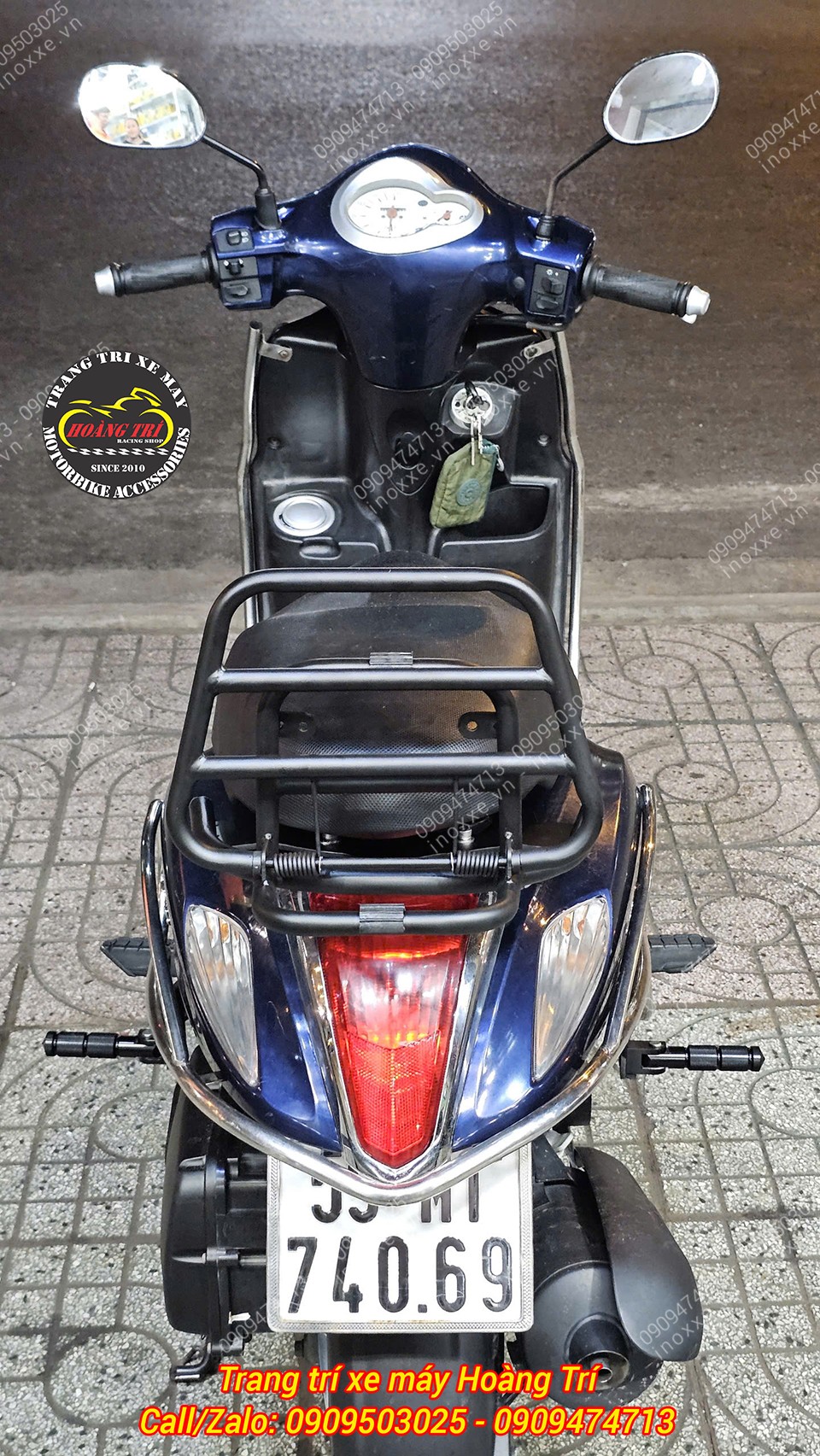 Baga sau xe Nozza 2011 kiểu Vespa