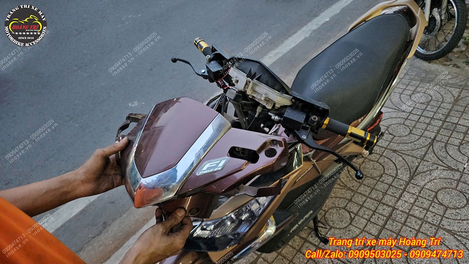 Độ phanh đĩa sau Airblade 110 sử dụng gấp PCX 160
