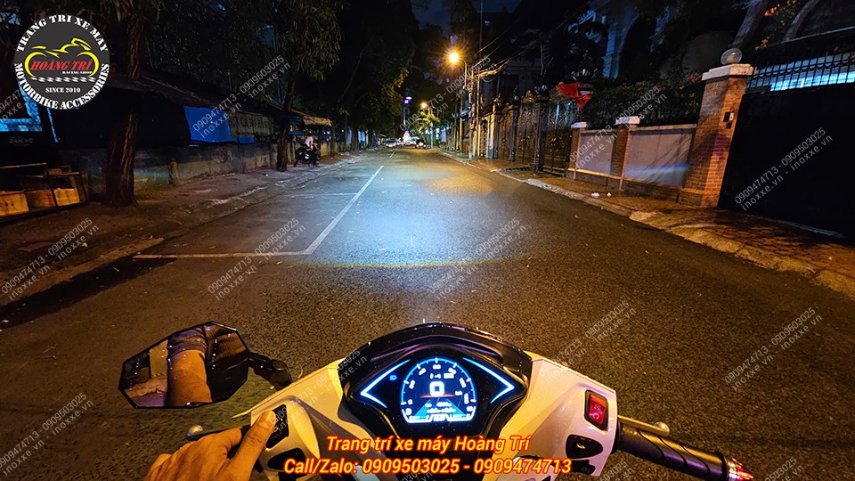 Cụm đèn pha bi cầu MTS-T500 dành cho Lead 2018-2025