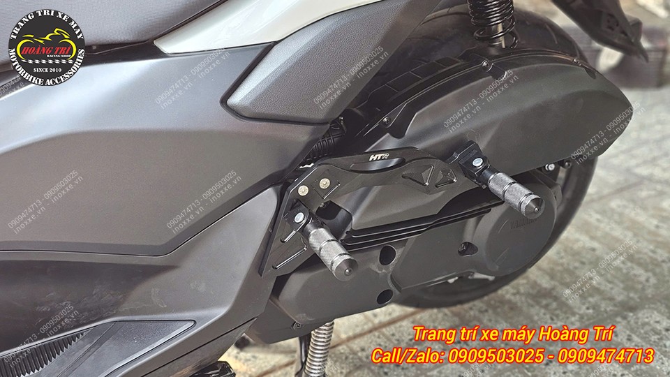 Gác chân phụ HTR nhôm CNC cho xe Yamaha NMAX